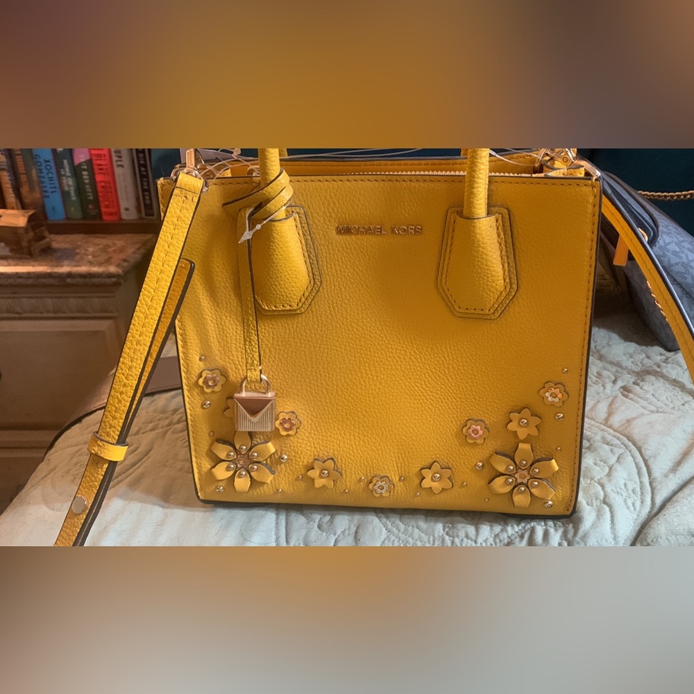NWT Michael Kors yellow purse
